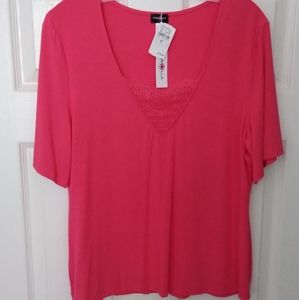 Cosabella Pink Lace Trim Top